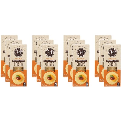 34 Degrees Crisps Bread Original - Case of 12 - 4.5 oz