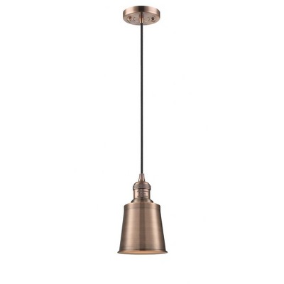 Addison - 1 Light Cord Hung Mini Pendant In Traditional Style-8 Inches Tall and 5 Inches Wide