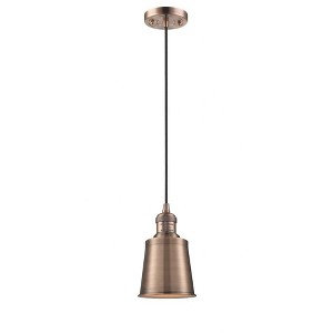 Addison - 1 Light Cord Hung Mini Pendant In Traditional Style-8 Inches Tall and 5 Inches Wide - 1 of 1