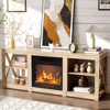 Karl Home TV Stands & Entertainment Centers  For Tvs Up To 70'' Farmhouse with 18'' Fireplace - 2 of 4