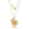 Harry Potter Wizarding World Golden Snitch Initial W Gold Plated Pendant Necklace, 18" - 4 of 4