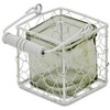 Cheung's Belen Square Glass Jar in White Wire Basket - Small - 2 of 4