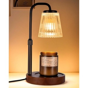 Walnut Candle Warmer Lamp with Timer - 1 of 4