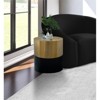 Meridian Furniture Sun Brushed Gold Top End Table with Matte Black Base - 2 of 4