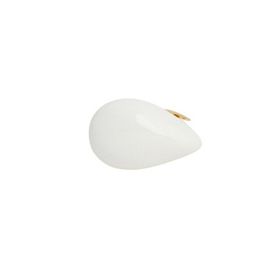 SOHI Women's Daisy White The Teardrop Finger Ring