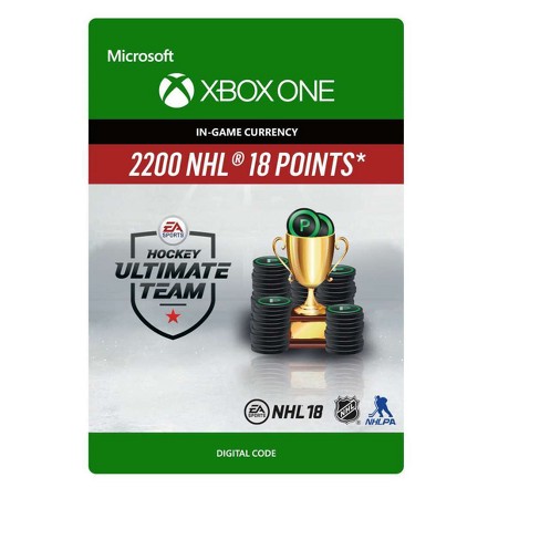 Nhl 18 2200 Ultimate Team Points Xbox One Digital Target - roblox badge hammer and lego