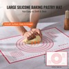VEVOR Adjustable Rolling Pin, Stainless Steel Dough Roller Designs, Rolling Pin with Thickness Rings and Pastry Baking Nonstick Mat Set, Silver - 4 of 4