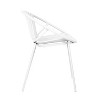 Sapphtopaz Outdoor Dining Chairs Set of 2 Modern Simple Patio Dining Chairs with Stackable Chairs, Metal Legs for Garden, Balcony, Lawn - 4 of 4