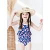 One Piece Smocked Swimsuit | Twilight Blossoms | Charlie Lou Baby - 2 of 4