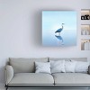14" x 14" James McLoughlin 'Beachscape Heron II' Unframed Wall Canvas - Trademark Fine Art - 3 of 4