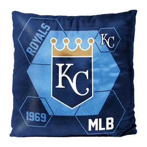 MLB Kansas City Royals Firm Density Connector Velvet Reverse Pillow - 1 of 3