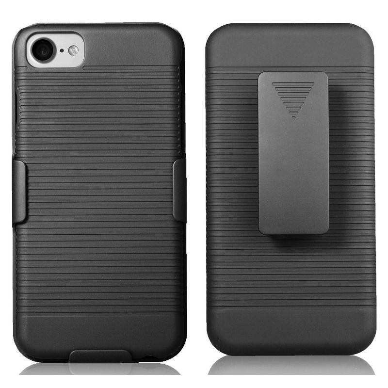 Nakedcellphone Case and Belt Clip Holster for iPhone 8 - Black, 2 of 8