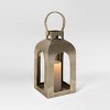 Cast Metal Outdoor Lantern Pillar Candle Holder Gold - Smith & Hawken™ - image 3 of 4