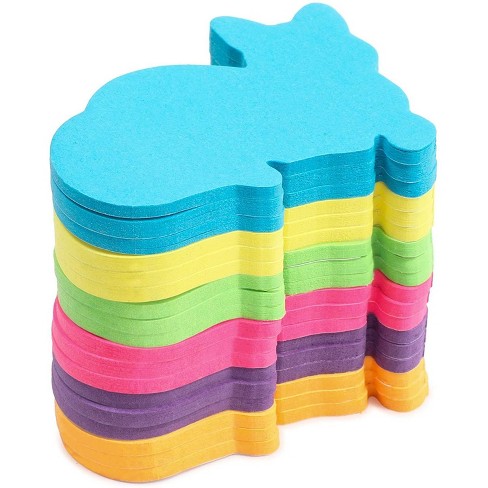 18 Pack Small Cat Shapes Sticky Notes Cute Self Stick Memo Note Pads 6 Neon Colors Target