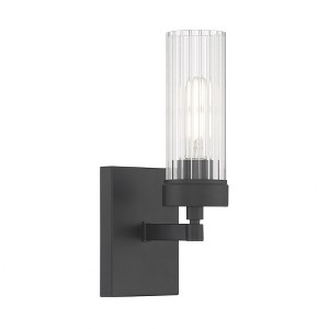 Norwell Lighting Lida 1 - Light Vanity in  Matte Black - 1 of 1