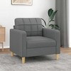 vidaXL Sofa Upholstered Accent Sofa Chair Couch Living Room Seating Fabric - 2 of 4