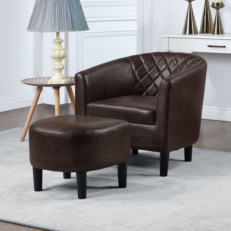 Breighton Home Take a Seat Roosevelt Accent Chair with Ottoman, 2 of 11