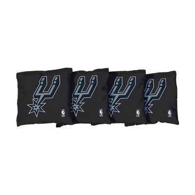 NBA San Antonio Spurs Corn-Filled Cornhole Bags Black - 4pk