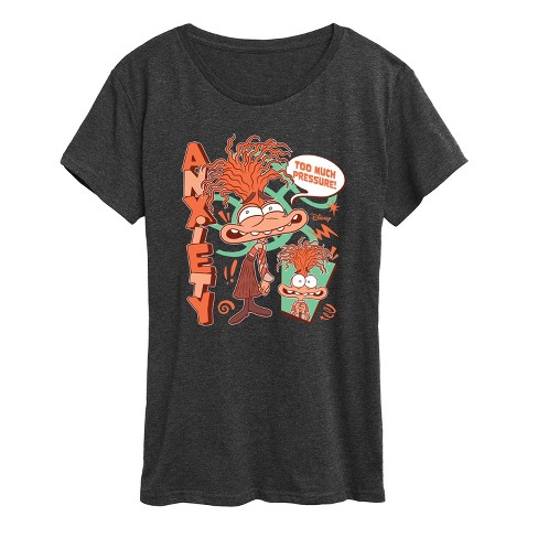 Women's - Inside Out 2 - Anxiety Too Much Pressure Short Sleeve Graphic T-Shirt - image 1 of 4