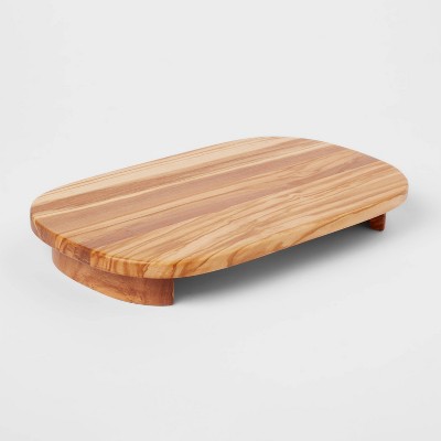 Wooden Cutting Board Riser Oval