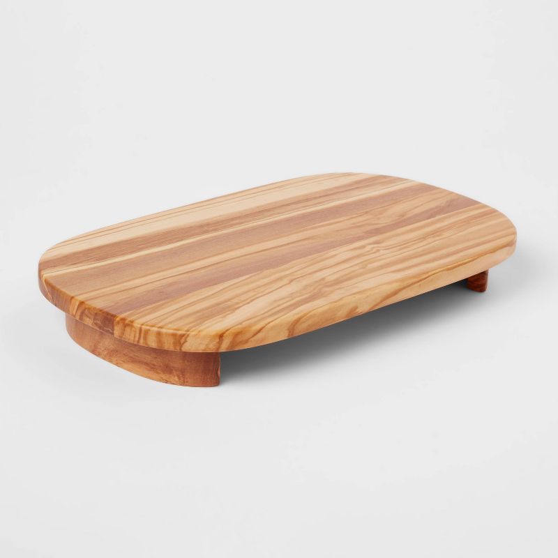 11&#34; x 7&#34; Olivewood Elevated Serving Board - Threshold&#8482;, 1 of 8
