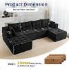 MAXYOYO Modular Sectional Sofa Couch, Sleeper Chair Modern Boneless Couch for Living Room, No Assembly Required - 3 of 4