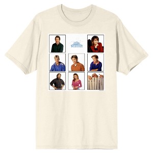 Home Improvement Character Grid Men's Natural Short Sleeve Tee - 1 of 3