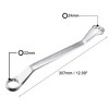 Unique Bargains Metric Cr-V Steel Mirror Polished Finish 12-Point Box End Offset End Torque Wrenches - 2 of 4