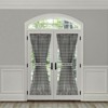 Kate Aurora Plaid Country Farmhouse French Door Curtain Panel With Matching Tieback - 3 of 4