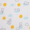 NoJo Disney Winnie the Pooh Yellow, Aqua, and White 3 Piece Muslin Swaddle Baby Blanket Set - 3 of 4