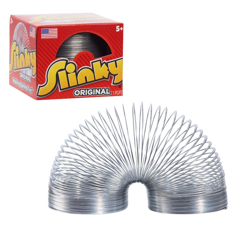 The Original Slinky Walking Spring Toy, Metal Slinky, 1 of 7
