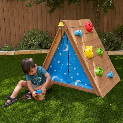 KidKraft A-Frame Hideaway & Climber Tent