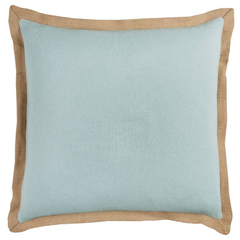 22"x22" Oversize Poly Filled Solid Square Throw Pillow with Framed Edges - Rizzy Home, 1 of 6