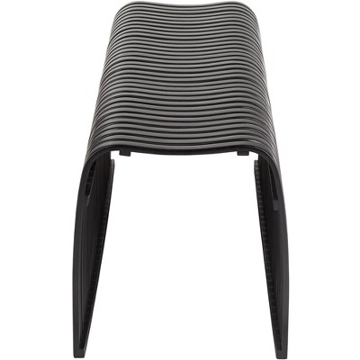 Modern Eco-Friendly Black Bamboo 44" Bench