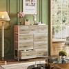 FONTOI Multi-Drawer Multicolored Dresser Fabric Storage Tower for Bedroom Hallway Nursery Closet, Tall Chest Organizer Unit, Easy Pull Handle - 2 of 4