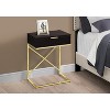 Monarch Specialties Accent Table, Side, End, Nightstand, Lamp, Storage Drawer, Living Room, Bedroom, Brown Laminate, Gold Metal, Contemporary, Modern - 4 of 4
