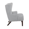 Grungis Chenille Accent Chairs,Living Room Chairs with Solid Wood Legs in Espresso Finish,Comfy Chairs for Living Room,Bedroom - 3 of 4