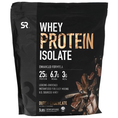 Sports Research Whey Protein Isolate, Dutch Chocolate, 5 lbs (2.27 kg), Protein Powders
