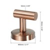 Unique Bargains Waterproof Stainless Steel Clothes Hooks and Hangers 2.36" x 2.17" 2 Pcs - 2 of 4
