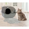 Omega Paw Paw Cleaning Cat Litter Box Mat for Floor and Carpet, Grey (2 Pack) - 4 of 4