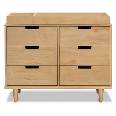 Honey Wood 6-Drawer Double Nursery Dresser