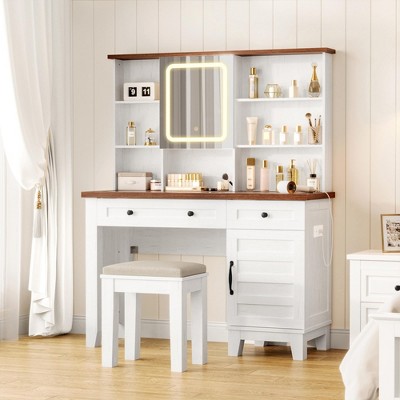 brown and white