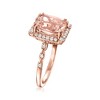 Ross-Simons 2.60 Carat Morganite Ring With .22 ct. t.w. Diamonds in 14kt Rose Gold - 3 of 4