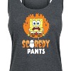 Women's - SpongeBob SquarePants - SpongeBob Scaredy Pants Graphic Racerback Tank - 2 of 4
