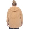 White Mark  PS Plush Hooded Cardigan with Pockets - 3 of 4