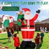 Itopfox 8FT Christmas Inflatable Santa Claus with LED Lights Waterproof Durable Outdoor Decoration for Lawn Garden Patio 1 Piece - 2 of 4