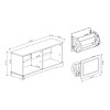 NicBex 23.6"/41.3" Storage Ottoman Bench with Adjustable Shelves,Space-Saving Flip-Top Shoe Cabinet,Storage Bench for Bedroom&Entryway,Antique White - 3 of 4