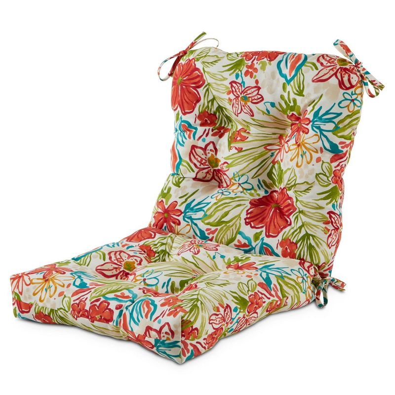Kensington Garden 21"x21" Outdoor Seat and Back Chair Cushion, 1 of 10