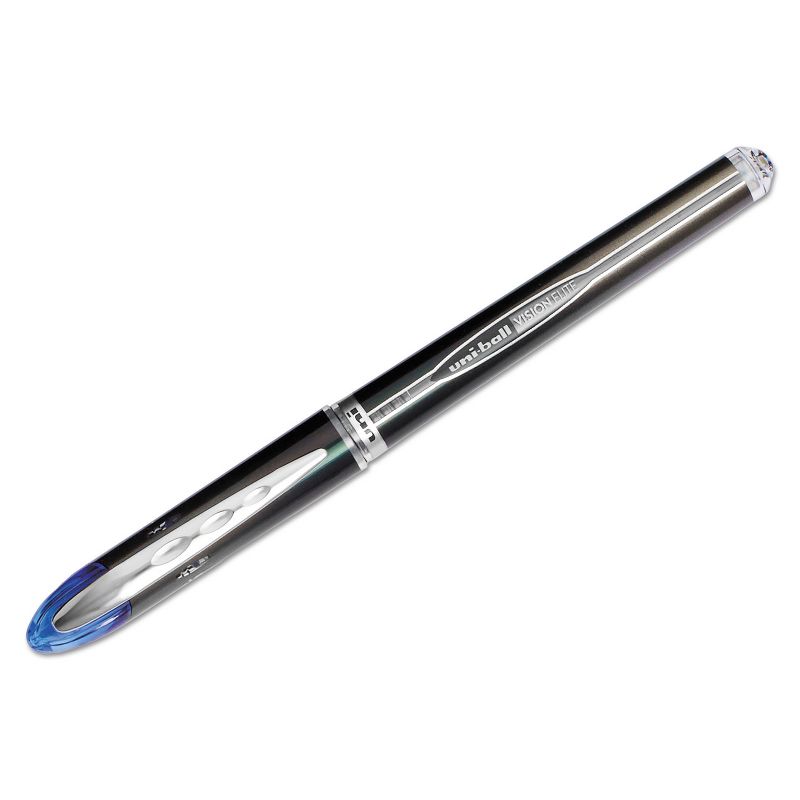 uni-ball VISION ELITE Stick Roller Ball Pen Blue Ink Super Fine 69021, 1 of 10