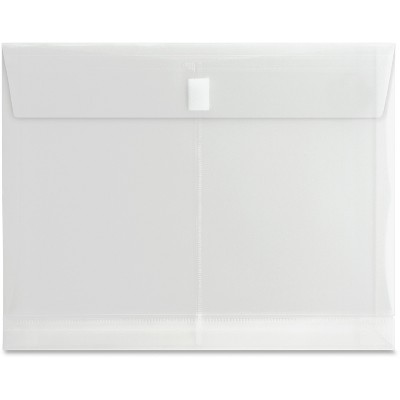 Business Source Poly Envelopes Side Open Letter Clear 02017